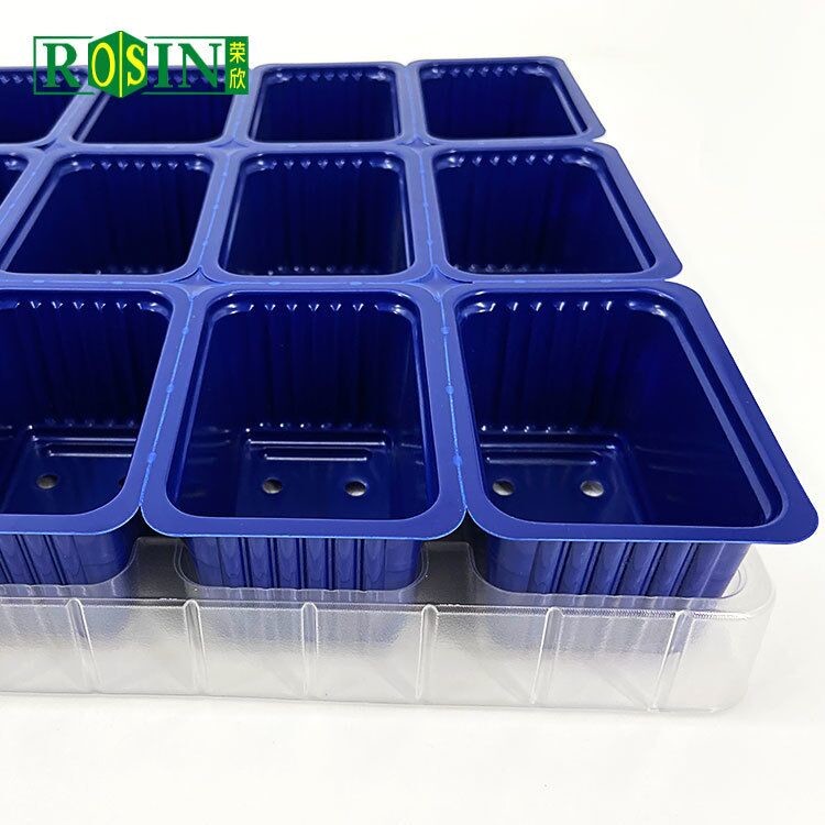 Deep Nursery Seedling Tray Microgreen Agriculture Plastic Trays 18 Cell