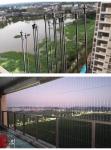 3mm Reel Steel Wire Balcony Grilles With 100kg Capacity Balcony Reel Grille