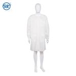 S&J Disposable SMS Medical Jacket With Knitted Collar,Leading Manufacturer In