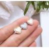 Buy cheap Heart Stud 925 Sterling Silver Hypoallergenic Silver Drop Cubic Zirconia from wholesalers