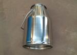 Stainless Steel Milk Bucket Milking Machine Parts With Fixed Handle