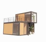 Modular Prefabricated Houses Made of Galvanized Steel Square Tubes for Office