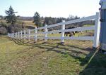 3 Rail Wire Mesh Fencing Eco-Friendly White Vinyl Horse Fence Panel