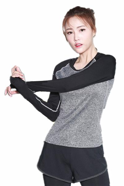 CPG Global Women Breathable Polyester Spring Long Sleeves Gym Running Sports T
