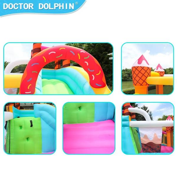 Inflatable Jumping House Yard Games Kids Ice Cream Air Bouncing Jumping Castle Bounce House