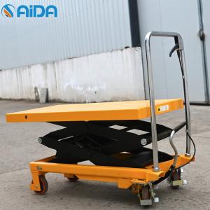 Wholesale Stationary Hydraulic Scissor Lift Trolley , Insulating Scissor Jack Lift Table from china suppliers
