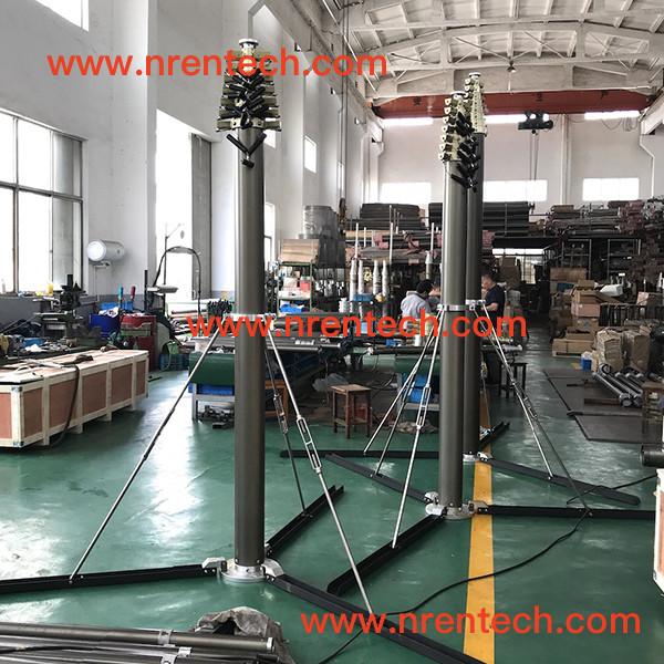lockable pneumatic telescopic mast/ antenna mast/ telescoping masts/ 3m to 30m