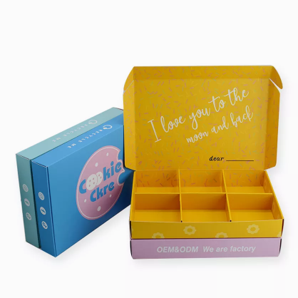 Bakery Cake Food Paper Packaging Box Slotted CMYK Color Debossing