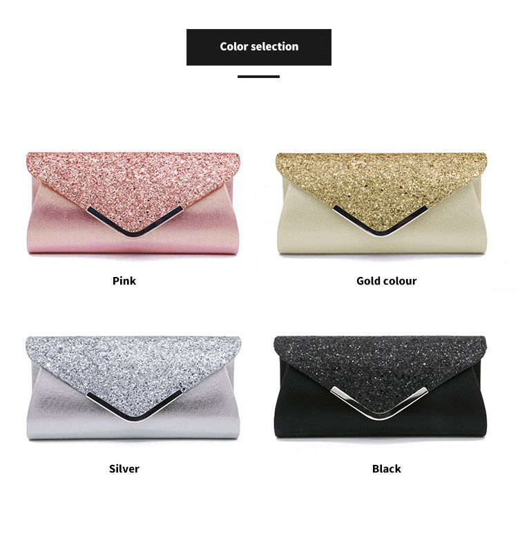 Elegant and Chic PVC Wallet Clutch Bag Crystal Bling Handbag for Women's Fashion