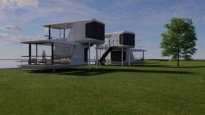 Wholesale Expandable Galvanized Steel Frame Prefab Capsule House Office For Hotel 10T from china suppliers