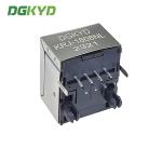 KRJ-1808NL Height 12mm Vertical entry female rj45 LAN jack Integrated Magnetics