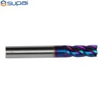 Naco Blue Coated HRC65 Square End Mill Tungsten Carbide End Mill For High