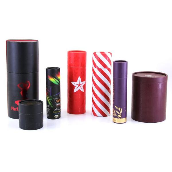 Custom Cylinder Round Cardboard Paper Lip Balm Lipstick Packaging Box Paper