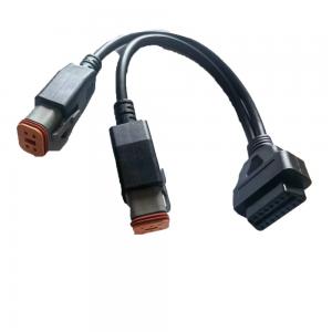 Wholesale Compatible OBD2 Y Cable Female To 4PIN 6PIN For Harley Motorcycle from china suppliers