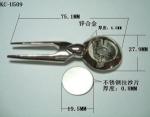 Epoxy Resin, zinc alloy sterling silver metal golf divot tools