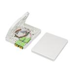 FTTx 2 Core Fiber Optic Cable Termination Box ABS Material Desk / Wall Mount