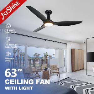 Wholesale White/Black Modern LED Ceiling Fan With Dimmable Light Remote Control DC Motor from china suppliers