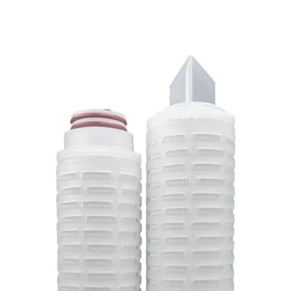 PP 10" Microelectronics Pleated Membrane Filter Cartridge 0.4 0.7m2 Filtration