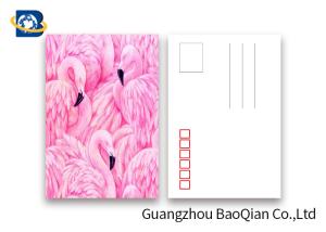 Wholesale Loverly Flamingo Lenticular Image Printing Postcard , 3D Lenticular Picture 11x16cm Size from china suppliers