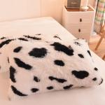 Modern Style Rainbow Color Shaggy Mink Velvet Crystal Velvet Bedding Duvet Cover
