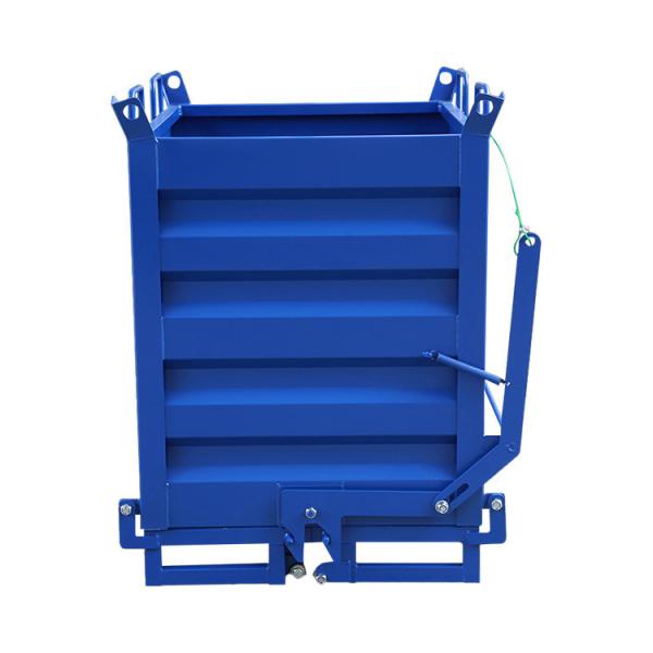Heavy Duty Forklift Crane Attachment Waste Bin Container 1000L/H Dumping
