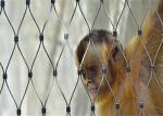 Inox Woven Rope Zoo Wire Mesh , Rhombus Animal Stainless Steel Netting Mesh