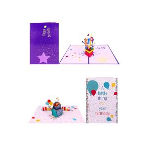 Wholesale Offset Printing 3D Pop Up Birthday Card , 3D Anniversary Cards 148×210mm Size from china suppliers