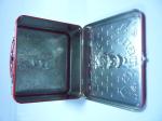 Cute Cartoon Metal Tin Container Hinge Box For Food / Coffee / Cookie Storage