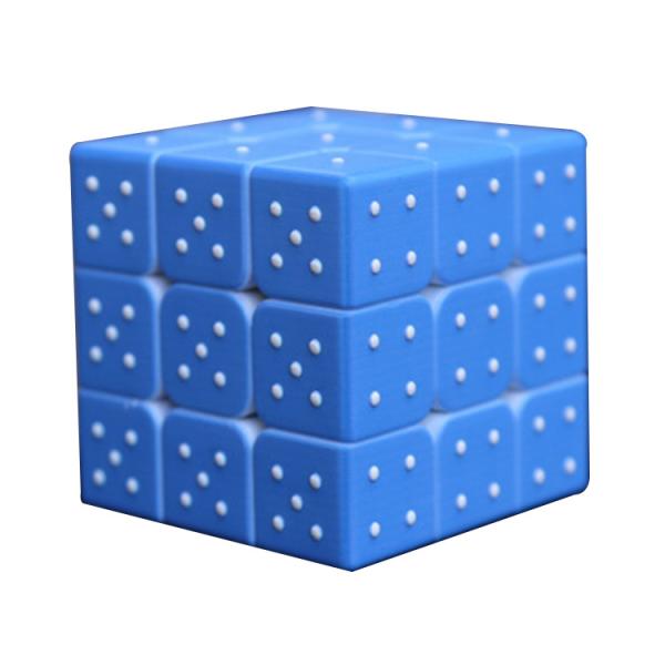 Blind Rubik'S Music Magic Cube OEM UV Fingerprint Braille Magic Cube 85g