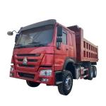 Second hand Howo Brand 6x4 Dump Truck 375 Horsepower Manual Transmission Diesel