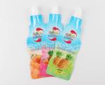 Custom Printed Doypack Bag Beverage Bottle Shaped Nozzle Aluminum Foil Stand Up