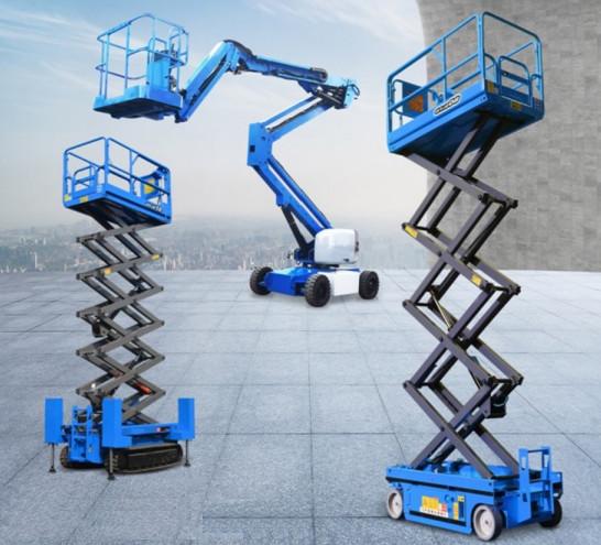 12m Self - Propelled Scissor Lifts Mobile Elevated Work Platform Aerial Lift