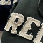 High Weight Cotton Custom Embroidered Hoodies in Vintage Distressed Style for