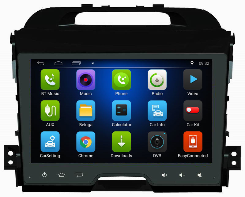 Ouchuangbo car gps navi audio stereo android 8.1 for Kia Sportage 2010-2012 with MP3 MP4 SWC music microphone DDR3 1GB