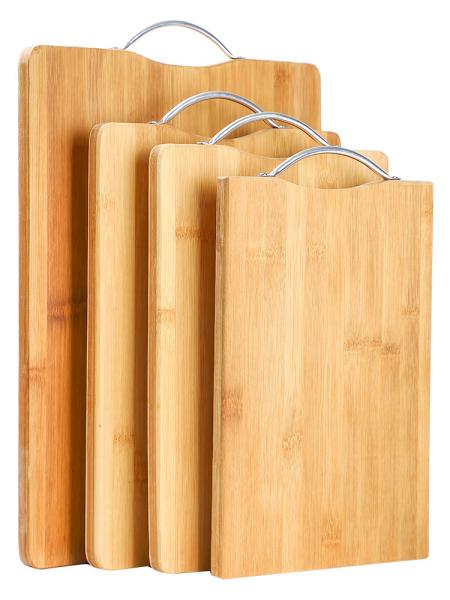 Mini Multi Purpose 20x20CM Natural Bamboo Chopping Board For Vegetables And
