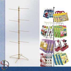Wholesale Hook tree stand for paper bags / Metal hooks display stand / Bags display rack / POP display stand from china suppliers