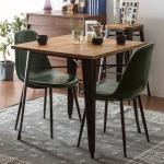Modern Design Tulip Dining Chair Cushion PP Plastic With Wooden Legs Stable