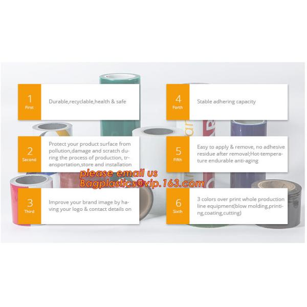 Soft PE Protective Film for Stainless Steel Panel Packaging,Self Adhesive Protective Film for Plastic Profile bagplastic