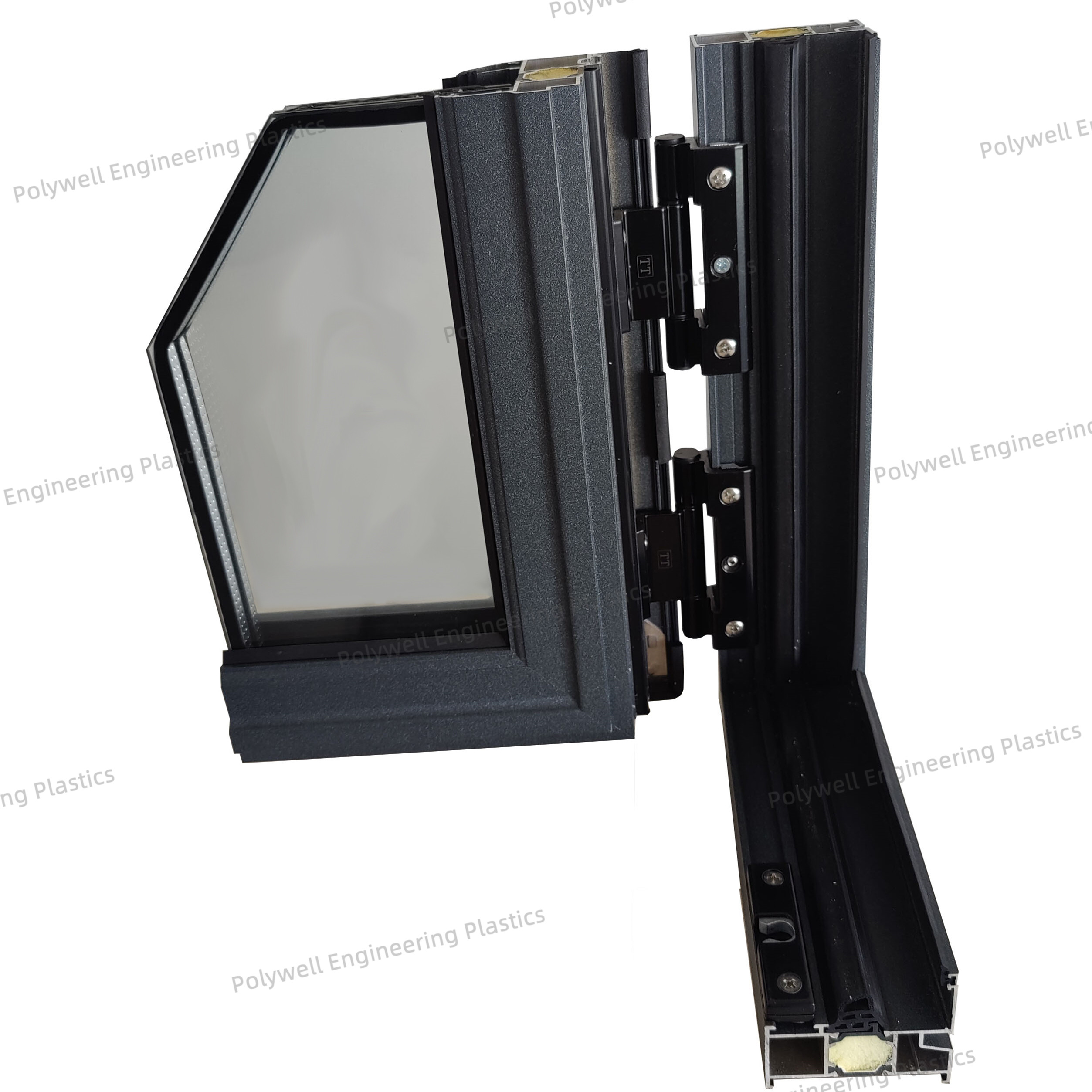 Customized Nylon 66 Polyamide Thermal Glue Strips Recycled Plastic Extrudion Profile for Building Materi