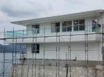 LED Light Glass Balustrade Aluminum Modern Railing Designs Frameless Tempered