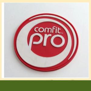 Wholesale OEM round colorful custom rubber 3D soft rubber pvc patch for bag from china suppliers