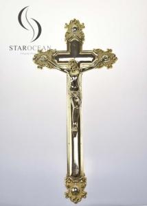 Wholesale Gold High Quality Plastic Jesus Funeral Cross Coffin Accessories OEM/ODM Service PJ03 from china suppliers