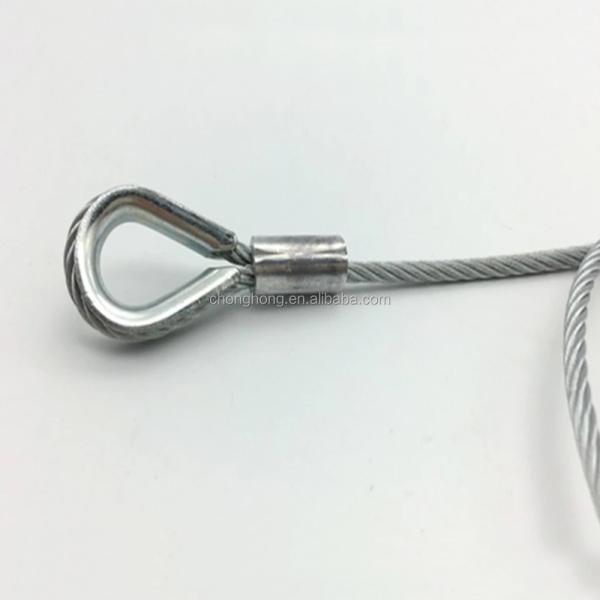 7x7 / 7x19 / 1x19 Wire Rope 3.2mm Pre-stretched Galvanized Aircraft Cable for Hanger Wire / Lighting Cable Tolerance Other