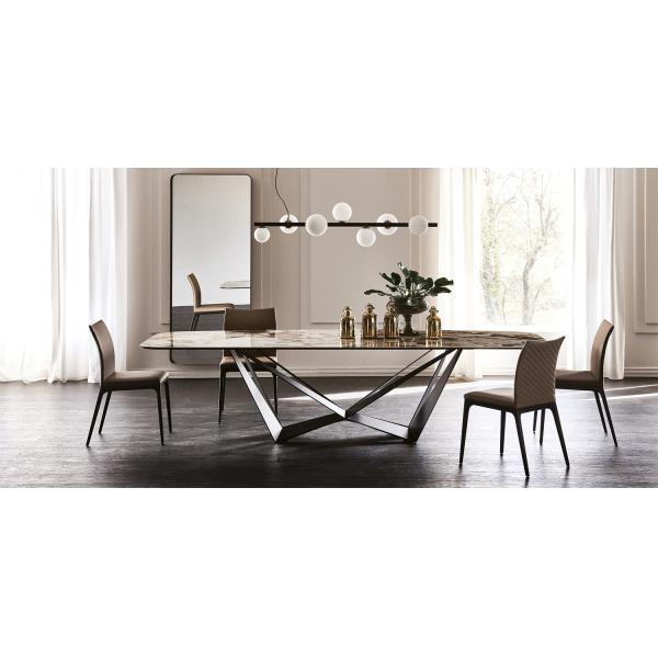 Nordic Style Custom Made Furniture Marble Dining Table Modern Rectangular