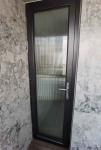 EPDM Seal Aluminum Casement Doors Powder Coated 2mm Thickness