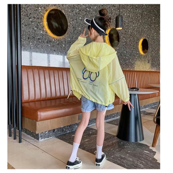 Girls Summer Sunscreen Clothing Lightweight Breathable