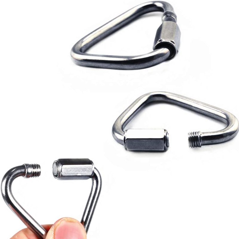 Polished Stainless Steel Delta Shaped Quick Link SS304 SS316 for Various Applications