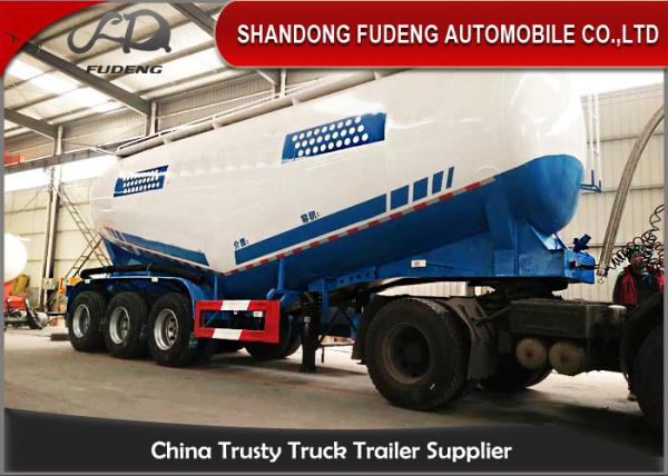 3 Axles 50 M3 dry unloading bulk power cement tanker truck trailer powerful
