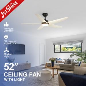 Wholesale LED 5 Blade Ceiling Fan , Living Room Quiet High Speed DC Ceiling Fan from china suppliers