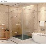 Hotel Bathroom Essential Modern SS304 Mirrored Sliding Shower Door for